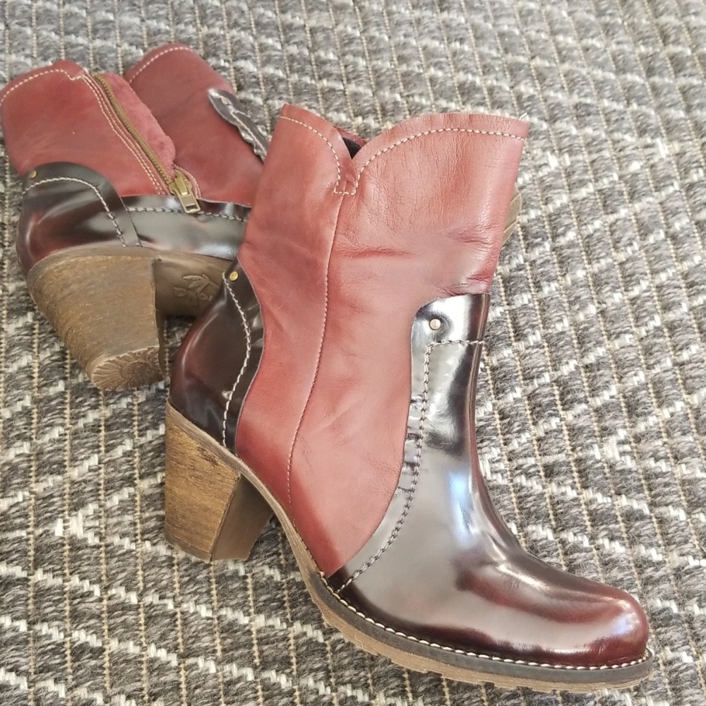Dromedaris leather ankle boots 38  7.5  8 Portugal